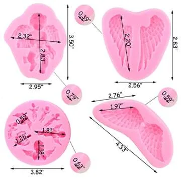 ZiXiang Angel Baby Silicone Mold Set for Cake Decorations