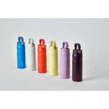Stanley IceFlow Flip Straw 2.0 Water Bottle 24 OZ | Built-In Straw with Larger Opening | Lightweight & Leak-Resistant | Insulated Stainless Steel | BPA-Free | Lilac