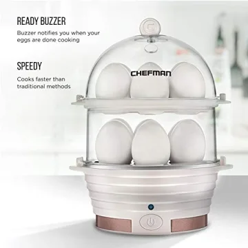 Chefman Electric Egg Cooker - Perfect Hard Boiled Eggs in Minutes