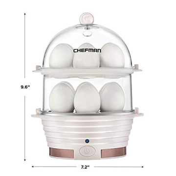 Chefman Electric Egg Cooker - Perfect Hard Boiled Eggs in Minutes