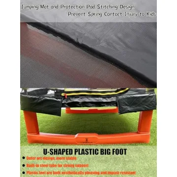 USPOINT 6.5ft Mini Trampoline for Kids - Safe Fun!