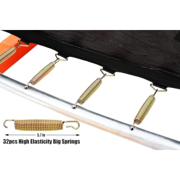 USPOINT 6.5ft Mini Trampoline for Kids - Safe Fun!