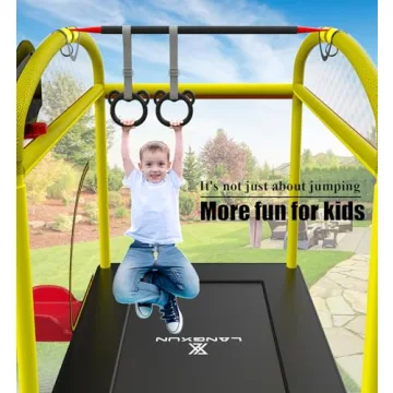 USPOINT 6.5ft Mini Trampoline for Kids - Safe Fun!