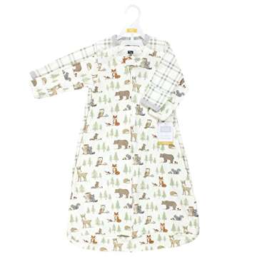 Hudson Baby Unisex Baby Cotton Long-Sleeve Wearable Sleeping Bag, Sack, Blanket, Forest Animals, 3-9...