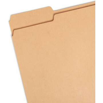 Smead 1/3-Cut Tab File Folders, Pastel, 100 Pack