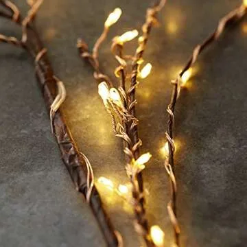 ZHONGXIN Lighted Willow Vine with Timer and Dimmer