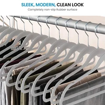 Durable Rubber Coated Hangers for Organized Closets