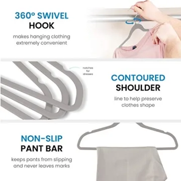 Durable Rubber Coated Hangers for Organized Closets