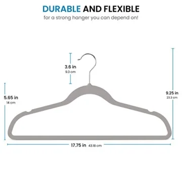 Durable Rubber Coated Hangers for Organized Closets
