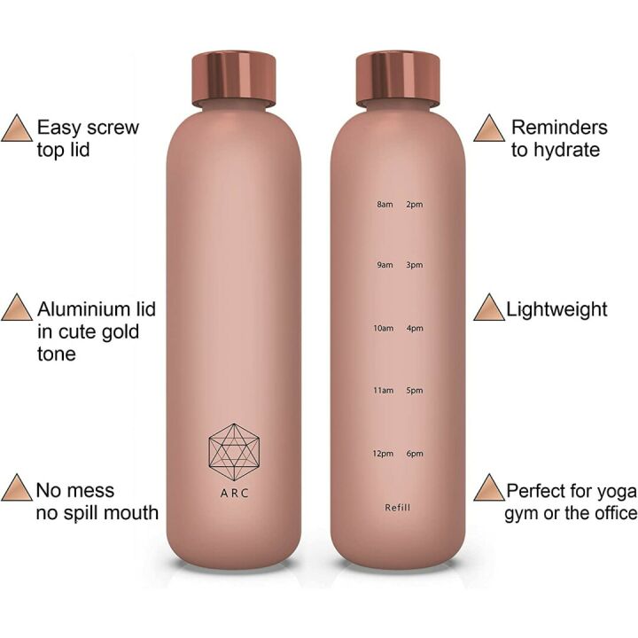 ARCANA 32oz Motivational Water Bottle - Pink