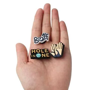 mortd Golf Theme Shoe Decoration Charms 20PCS for Golf Lovers