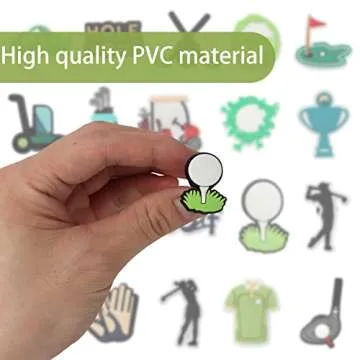 mortd Golf Theme Shoe Decoration Charms 20PCS for Golf Lovers