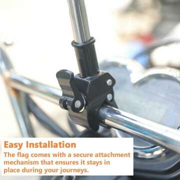 4FT Folding Wheelchair Flag for Elderly Safety