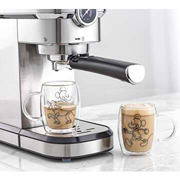 JoyJolt Aroma Disney Mickey Pluto Espresso Cups Set