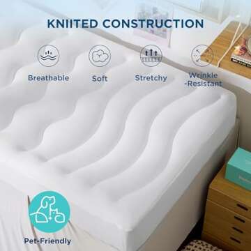 Bedsure Cooling Mattress Pad Twin XL - Soft & Fluffy Mattress Topper for Maximum Comfort