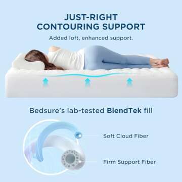 Bedsure Cooling Mattress Pad Twin XL for Comfortable Sleep