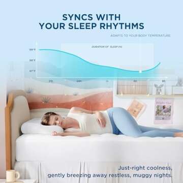 Bedsure Cooling Mattress Pad Twin XL for Comfortable Sleep