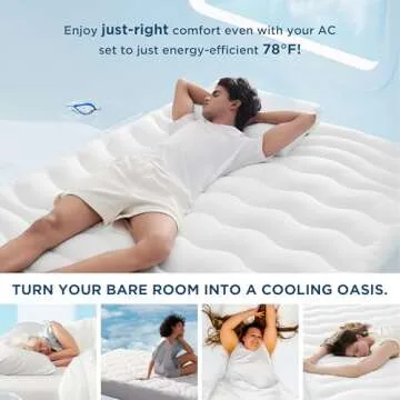 Bedsure Cooling Mattress Pad Twin XL for Comfortable Sleep