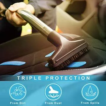 Shynerk Car Seat Protector - Waterproof Fabric & Non-Slip Design