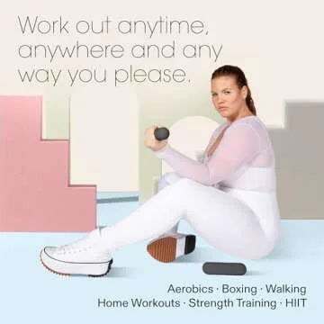 Bala Bars - Set of 2 (3lb Each) | Dumbbell Set | Yoga, Dance, Barre, Pilates, Cardio, Aerobics, Walking | Charcoal