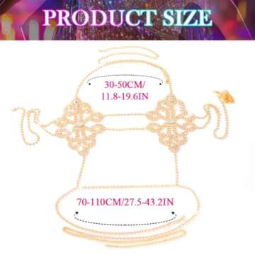 Nicute Rhinestone Body Chain for Stunning Summer Outfits