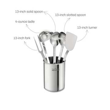 All-Clad Stainless Steel Kitchen Tools Set 5 Pieces