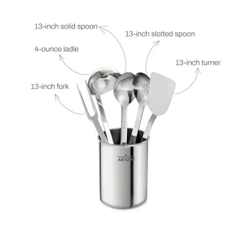 All-Clad Stainless Steel Kitchen Tools Set 5 Pieces