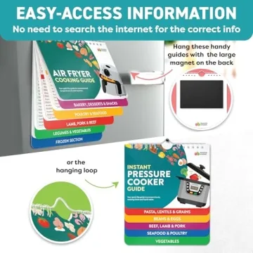Air Fryer Instant Pot Magnetic Cooking Guides Set