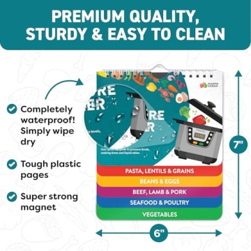 Air Fryer Instant Pot Magnetic Cooking Guides Set