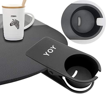 YOY Drink Cup Holder Clip for Desk and Outdoor Use