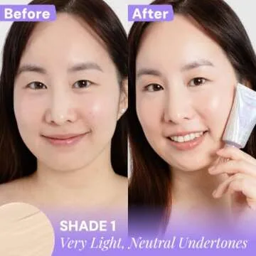 Naked Sundays BeautyScreen SPF 50 Mineral Peptide Foundation Tints, 2-in-1 SPF and Skin Tint, Radiant with Light buildable coverage, infused with Peptides, Acne-Safe (1 Fair Neutral, 1.01 oz)