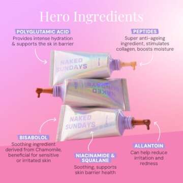 Naked Sundays BeautyScreen SPF 50 Mineral Peptide Foundation Tints, 2-in-1 SPF and Skin Tint, Radiant with Light buildable coverage, infused with Peptides, Acne-Safe (1 Fair Neutral, 1.01 oz)