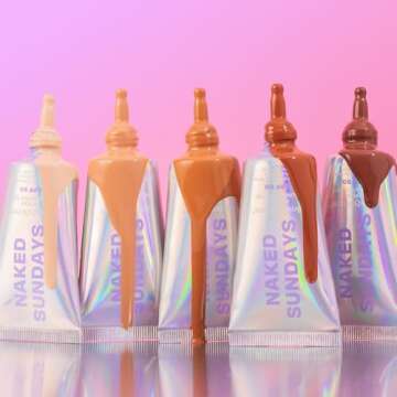 Naked Sundays BeautyScreen SPF 50 Mineral Peptide Foundation Tints, 2-in-1 SPF and Skin Tint, Radiant with Light buildable coverage, infused with Peptides, Acne-Safe (1 Fair Neutral, 1.01 oz)