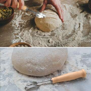 Unihopper Bread Proofing Basket Set of 2，8 Inch & 9 Inch Round, Ratten Basket Bowls with Bread Making Tools Supplies for Sourdough Baking Fermentation Basket Gift Kits.