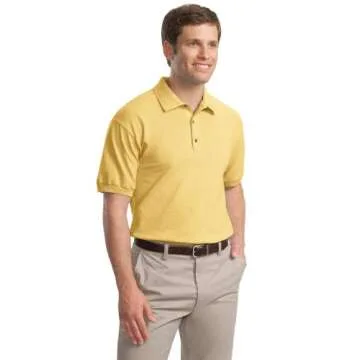 Gildan Men's Ultra Cotton Pique Polo Shirt in Black