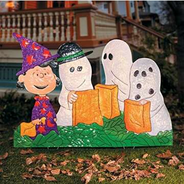 Peanuts Gang in Costumes Halloween Decoration for Yard