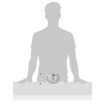 Tovolo Stainless Steel Mixing Bowls, 1.5 Qt - Metal Nesting Mixing Bowl with Rounded Lip for Easy Pour & Minimal Mess - Large & Small Dishwasher Safe Kitchen Supplies for Prep & Cooking