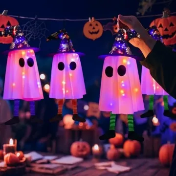 Upgrade Your Halloween Decor with Hanging Ghost Lights