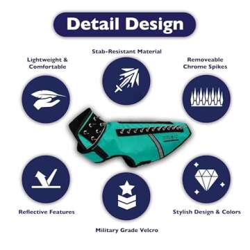 CoyoteVest SpikeVest - Reflective Dog Safety Vest with Spikes