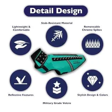 CoyoteVest SpikeVest - Reflective Dog Safety Vest with Spikes