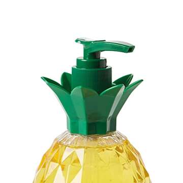 Simple Pleasures Pineapple Soap Dispenser – Cute Hand and Dish Soap Dispenser for Kitchen and Bathroom Décor – Cool Liquid Soap Dispenser for Handwashing and Cleaning