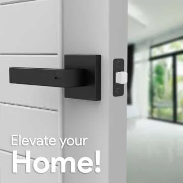 Mega Handles ROBELL Privacy Door Handle in Matte Black