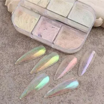 Chrome Nail Powder Set for Stunning Iridescent Nails
