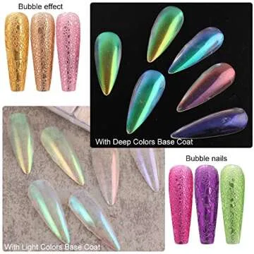 Chrome Nail Powder Set for Stunning Iridescent Nails