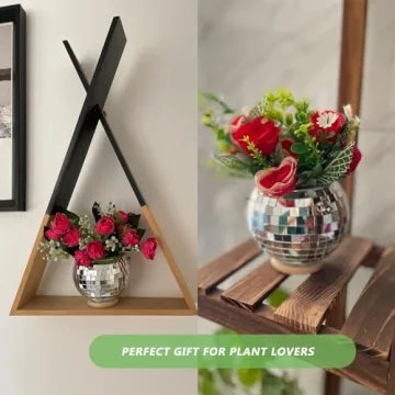 Vibrant ORIKASO 2 Pcs Disco Ball Planter for Gifts