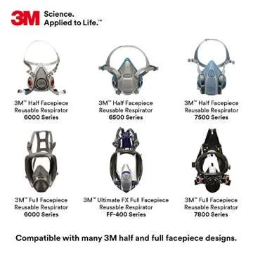 3M Particulate Filter 2097, P100 Respiratory Protection, with Nuisance Level Organic Vapor Relief (50 Pairs)