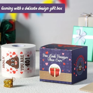 Funny 40th Birthday Toilet Paper Novelty Gift