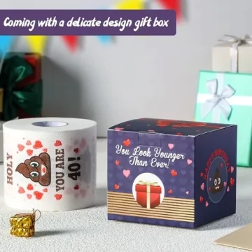 Funny 40th Birthday Toilet Paper Novelty Gift