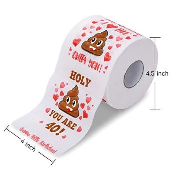 Funny 40th Birthday Toilet Paper Novelty Gift