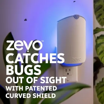 Zevo Flying Insect Trap for Indoor Use, Silent & Effective